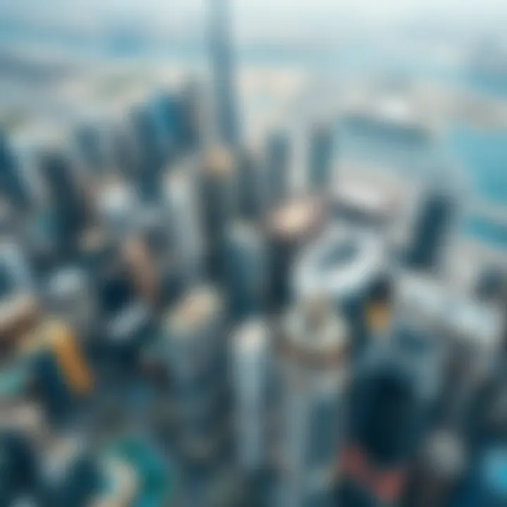 Aerial view of Dubai skyline highlighting real estate opportunities