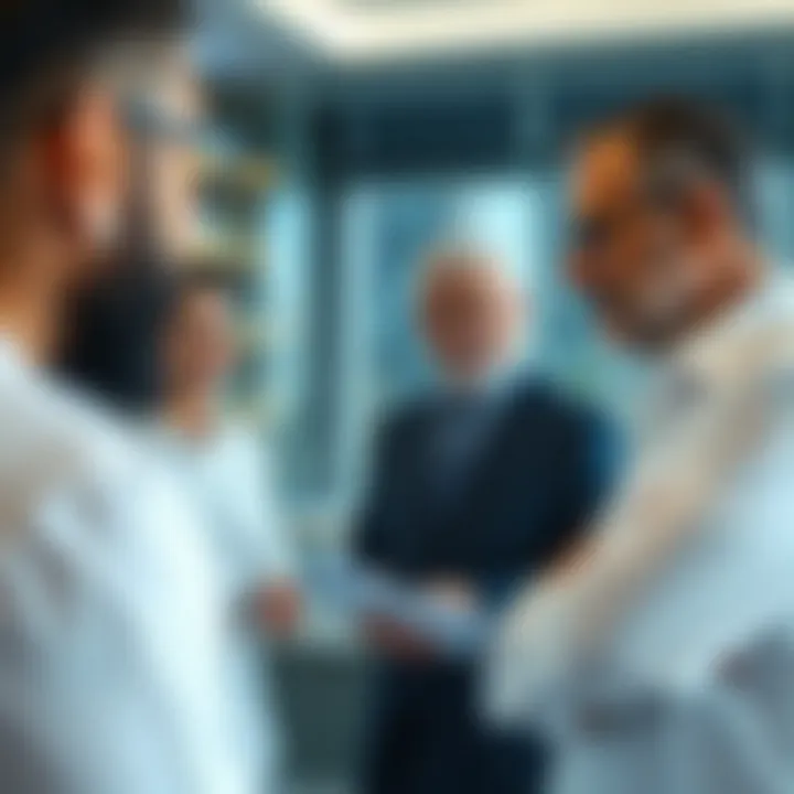 Investors analyzing property trends in Dubai's market