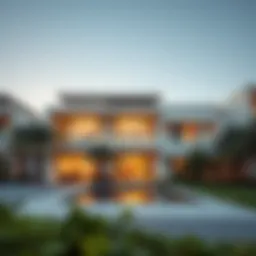 Luxurious property in Dubai showcasing modern architecture