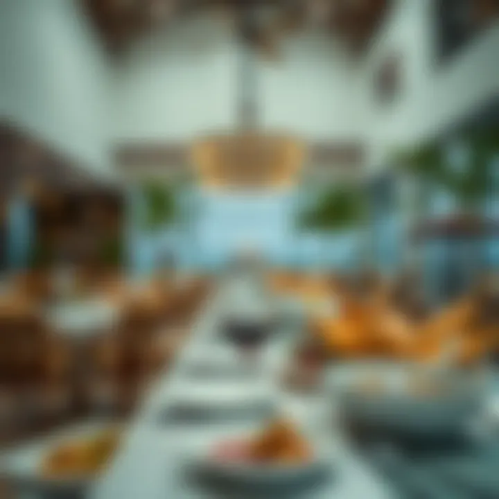 Culinary Delights at Budget Resorts Dining area showcasing local cuisine in a resort