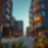 Exterior view of a modern two-bedroom apartment in Bur Dubai