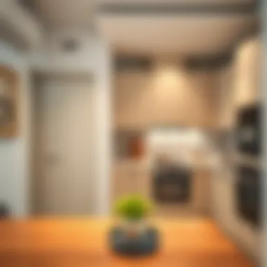 Stylish Kitchen in Bur Dubai Apartment Stylish kitchen inside a two-bedroom apartment in Bur Dubai