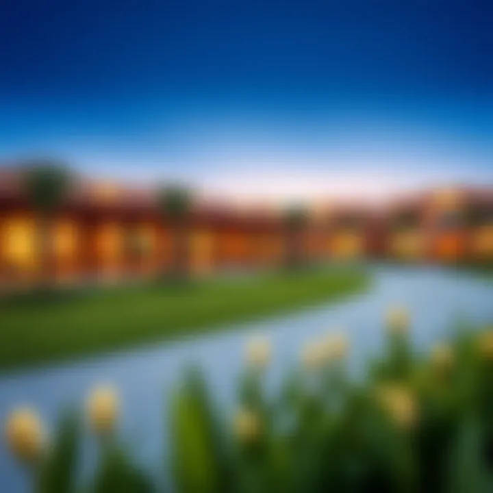 Community amenities in Al Gadheer, including parks and recreational facilities