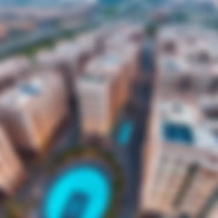 Aerial view of Al Garage Rashidiya showcasing residential buildings