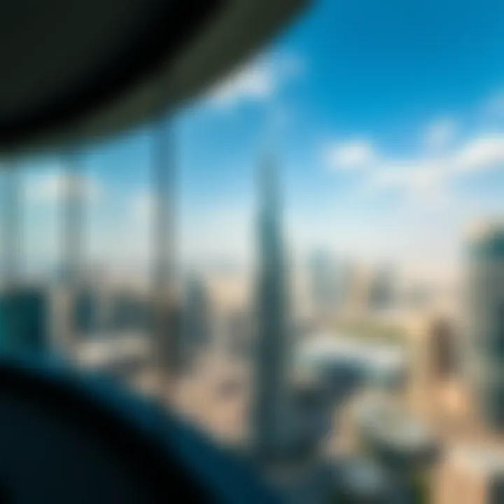 Breathtaking Views from Al Habtoor Business Tower Panoramic view of Dubai skyline from Al Habtoor Business Tower