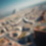 Aerial view of Al Nuaimiya showcasing urban development
