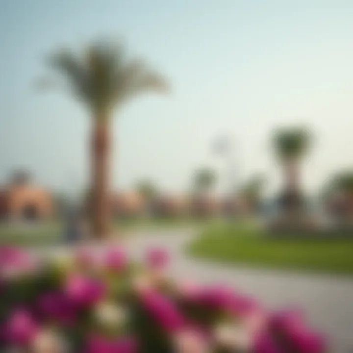 Family-Friendly Community Park in Al Nuaimiya Community park in Al Nuaimiya with families enjoying leisure