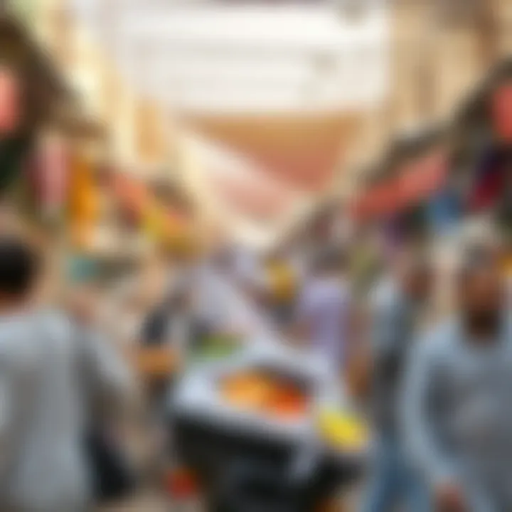 Vibrant Local Marketplace in Al Nuaimiya Local marketplace in Al Nuaimiya bustling with activity