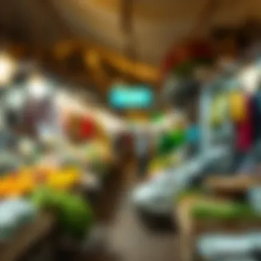 Vibrant local market in al.Seef