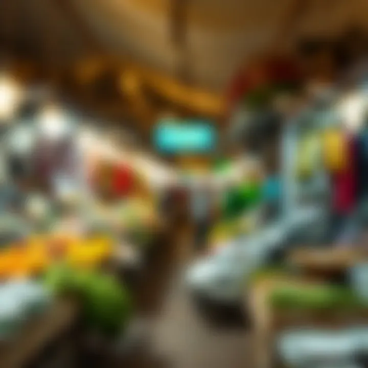 Vibrant local market in al.Seef