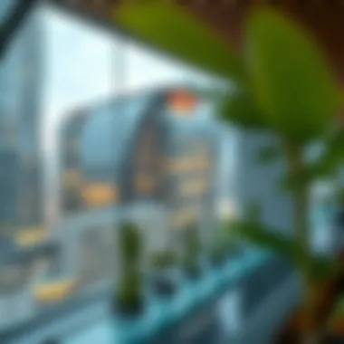 Innovative Sustainability Features of Arc Tower B Close-up of the sustainable features integrated into Arc Tower B