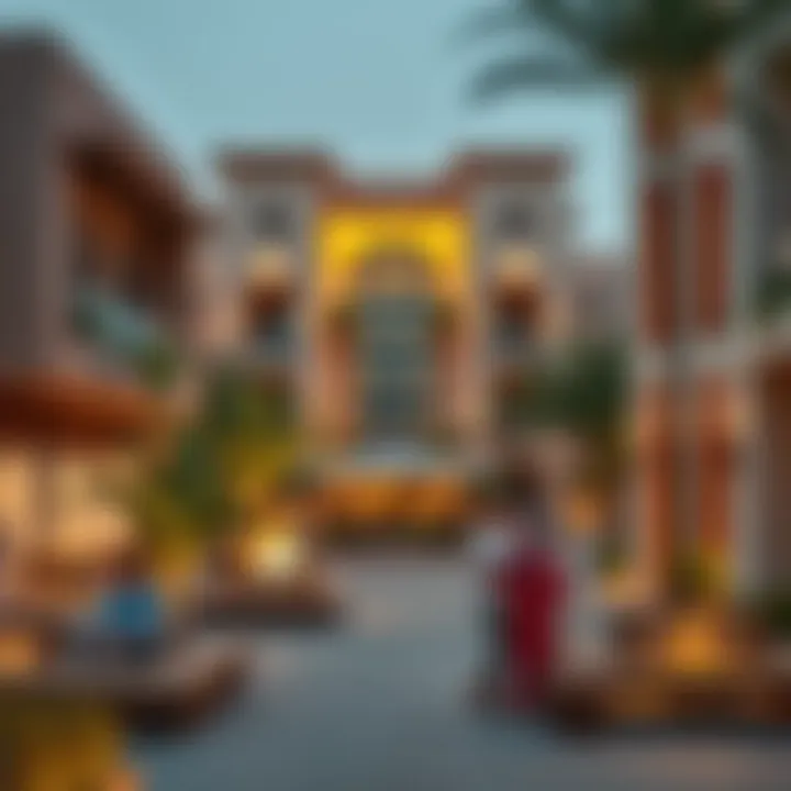 Vibrant community spaces within Aykon City