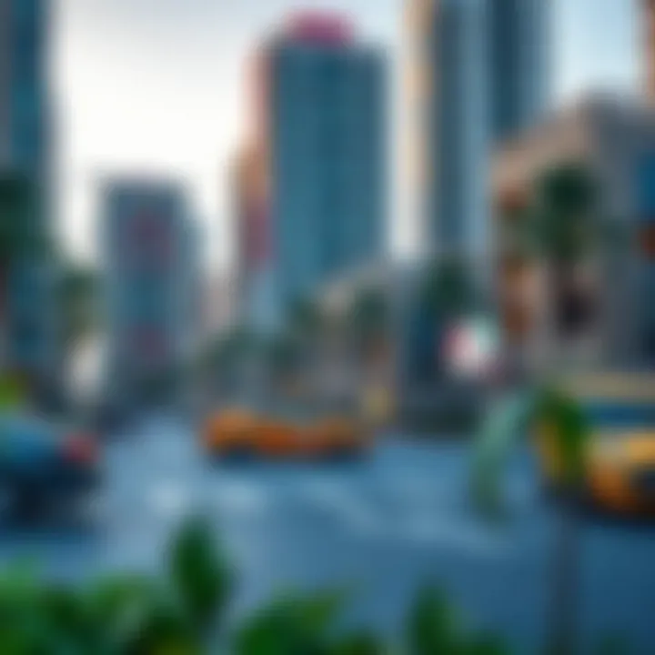 Vibrant neighborhood surrounding Boulevard Point