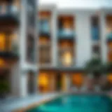 Charming apartment exterior in Bur Dubai showcasing modern architecture