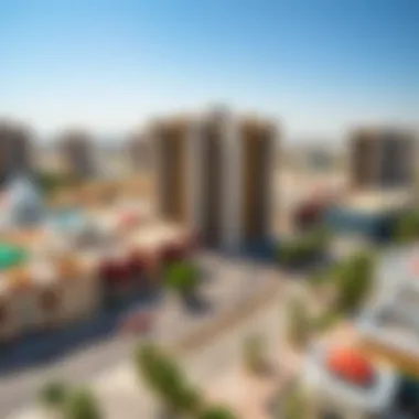 Vibrant Community in Bur Dubai Panoramic view of Bur Dubai highlighting vibrant community life and amenities