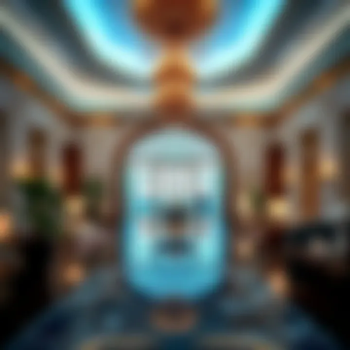 Luxurious lobby interior of Caesars Palace Dubai highlighting elegance and sophistication
