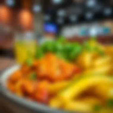 A close-up of a signature dish from a popular cafeteria in JVC