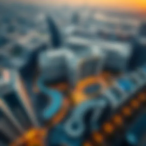 Aerial view of City Center Deira showcasing its modern architecture