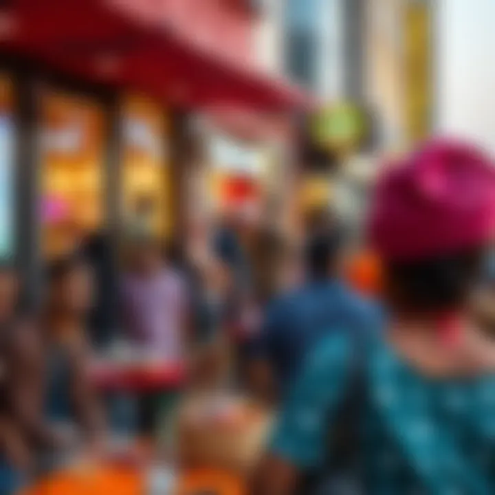 Community event taking place outside City Center Deira, illustrating local culture