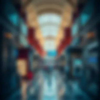 Interior view of a bustling shopping area within City Center Deira