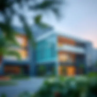 Exterior view of Clarion School Al Quoz showcasing modern architectural design