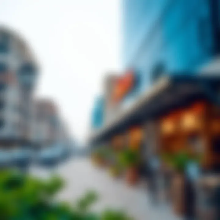 Local amenities including parks, shops, and restaurants in Muhaisnah 4 Local amenities in Muhaisnah 4