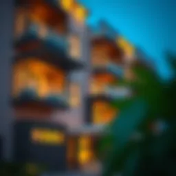 Modern apartment exterior in Muhaisnah 4