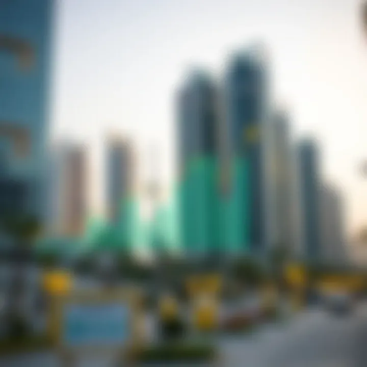 Graph illustrating real estate trends in Dubai