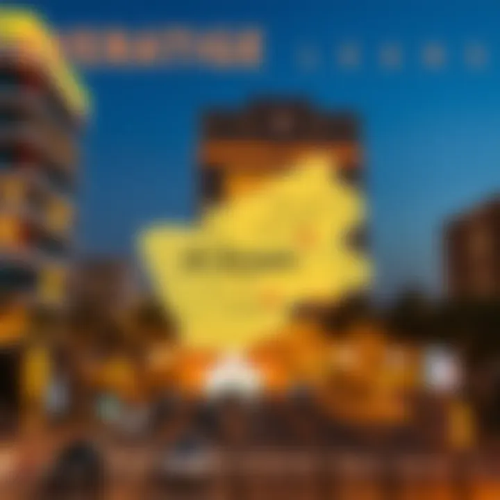 Strategic Location of Al Qusais Map highlighting Al Qusais strategic location