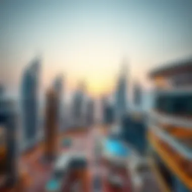 Stunning skyline view of Dubai with modern architecture