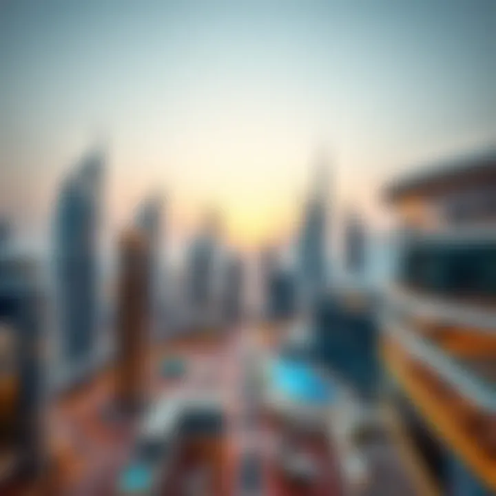 Stunning skyline view of Dubai with modern architecture