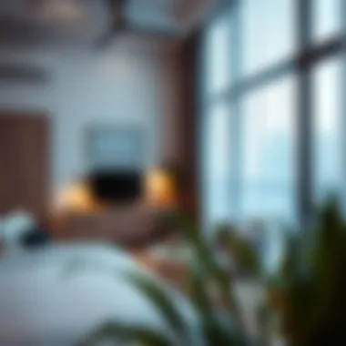 Cozy and modern studio apartment interior