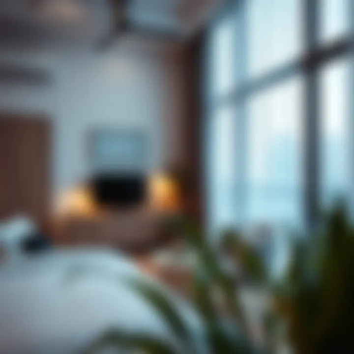 Cozy and modern studio apartment interior