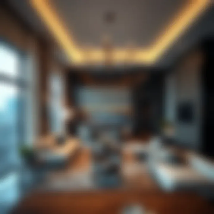 Luxurious interior design elements of Creekside 18 apartments