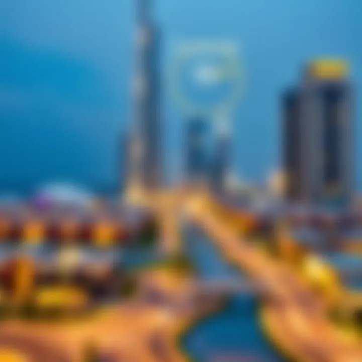 A map highlighting the prime location of Creekside 18 in Dubai