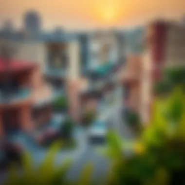 Vibrant neighborhood surrounding Damac Canal Heights