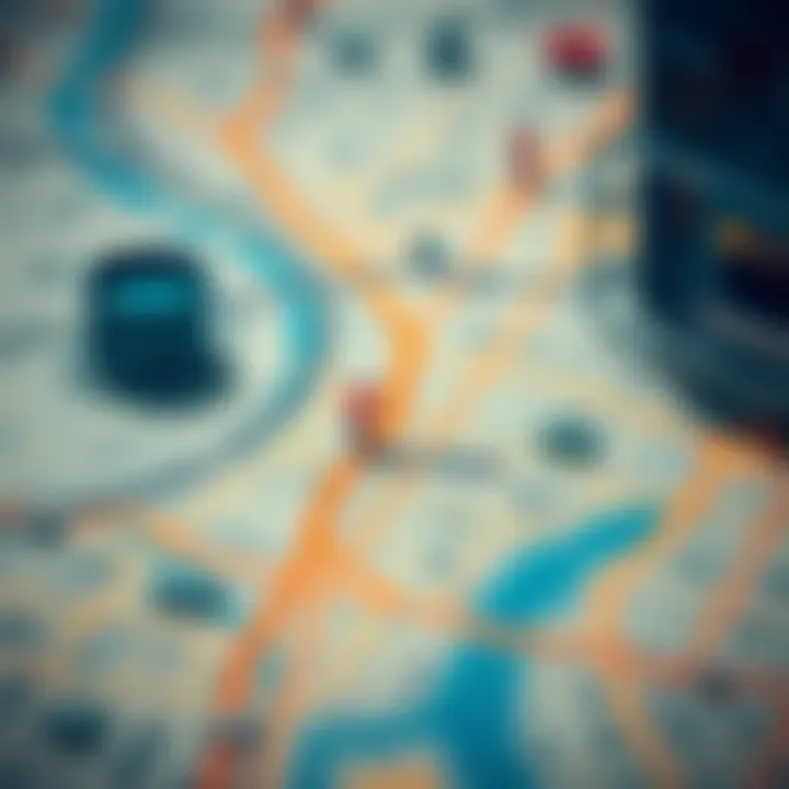 Map Highlighting Metro Station Locations in Dubai Map highlighting metro station locations in Dubai
