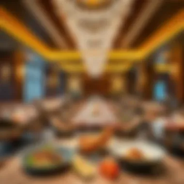 Gourmet dining experience at the hotel restaurant