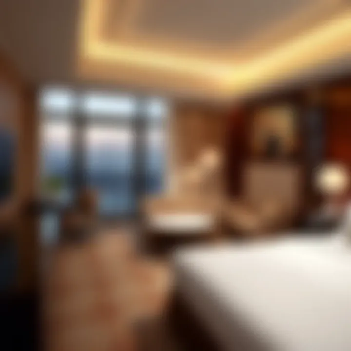 Luxurious guest room with stunning views