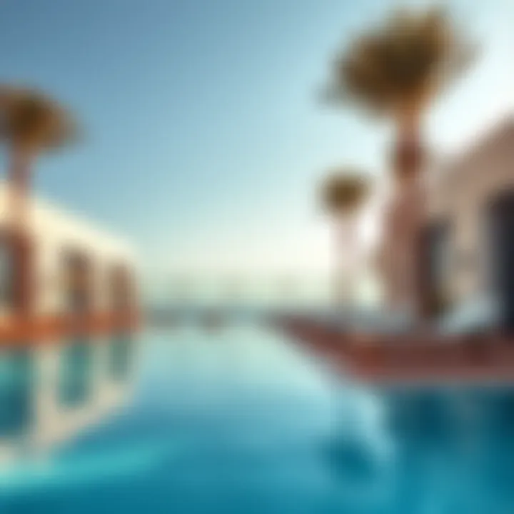 Refreshing pool area with modern design