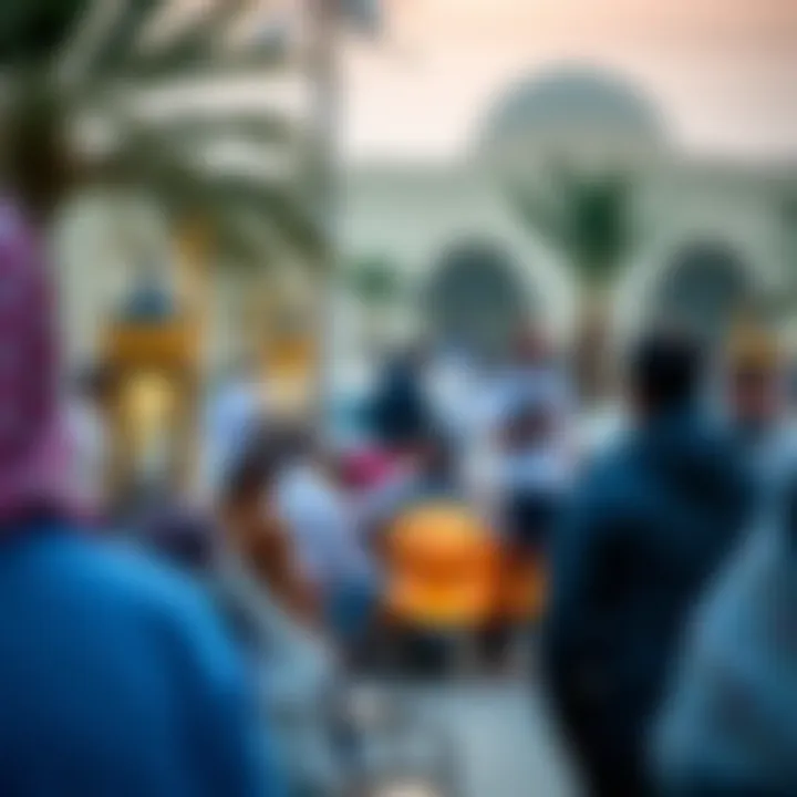 Community gathering during Eid Al Adha