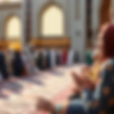 Community Engagement During Eid A peaceful community gathering during Eid