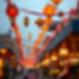 Eid Festivities and Celebrations Vibrant decorations celebrating Eid festivities