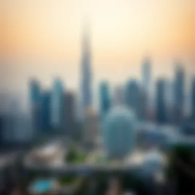 An overview of Dubai's skyline with real estate properties