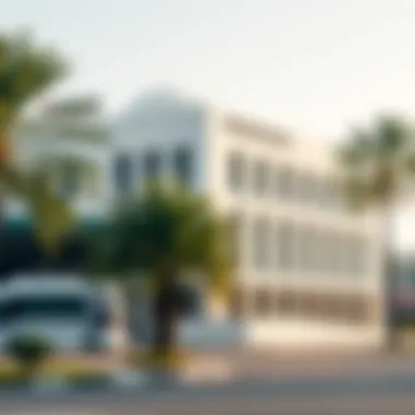 Official government building in Dubai for residency services