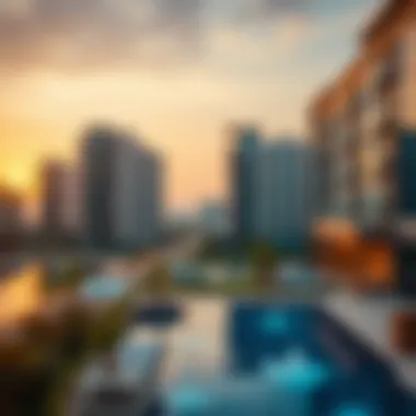 Investment graphs depicting real estate trends in Burjuman