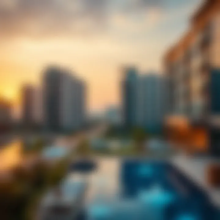 Investment graphs depicting real estate trends in Burjuman