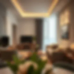 Modern 1 BHK apartment interior showcasing stylish furnishings and layout