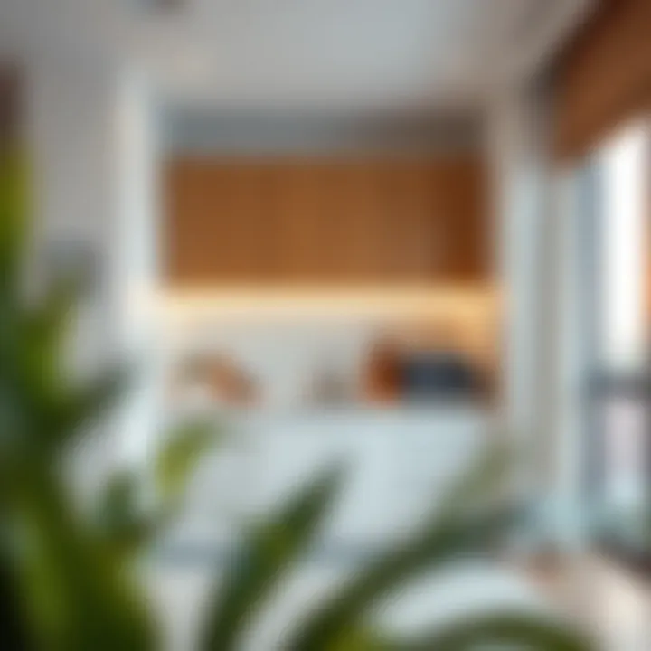 Aesthetic view of the kitchen in a 1BHK unit highlighting modern fixtures