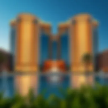 Stunning exterior view of Address Marina Hotel showcasing its unique architectural style